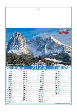 Calendario illustrato Monti