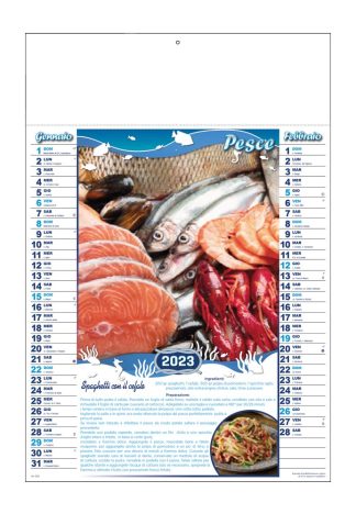 Calendario illustrato Pesce