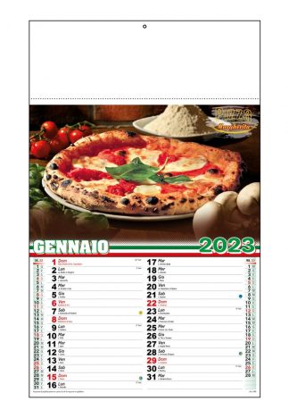 Calendario illustrato Pizza