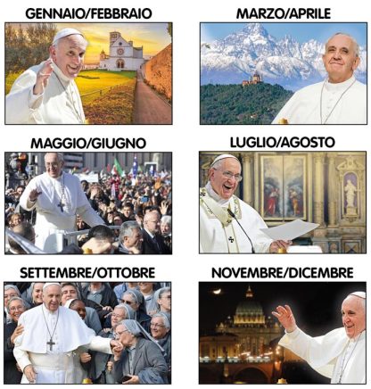 Calendario Papa Francesco