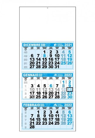 Calendario trittico personalizzato per aziende 2024 C3661